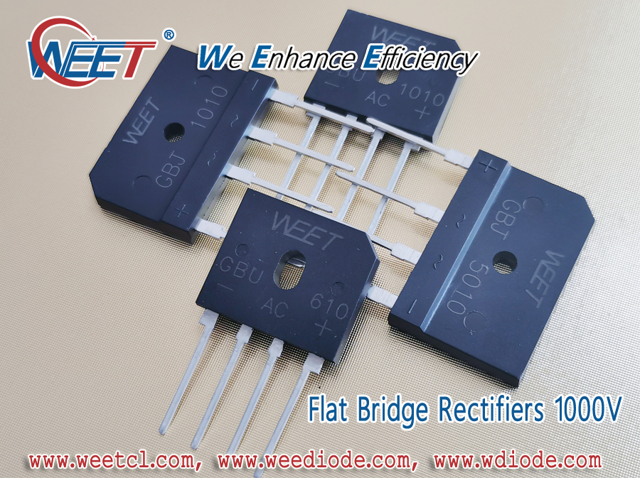 WEET-Flat-Bridge-Rectifiers-1000V-6A-10A-50A-GBJ1010-GBU1010-GBU610-GBJ5010-Single-Phase-Silicon-Bridge